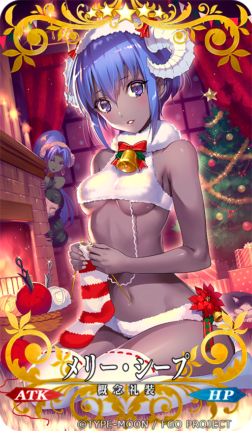 1boy 2girls assassin_(fate/prototype_fragments) assassin_(fate/zero) bangs bare_arms bare_shoulders basket bauble bell black_skin blush bow bowtie breasts candle cat christmas_tree curtains dark_skin eyebrows_visible_through_hair fate/grand_order fate/prototype fate/prototype:_fragments_of_blue_and_silver fate/stay_night fate/zero fate_(series) female_assassin_(fate/zero) fire fireplace forehead fur_collar gift horns indoors knitting knitting_needle kunai lips looking_at_viewer mask medium_breasts multiple_girls navel needle nishimura_eri no_shoes panties parted_bangs peeking_out ponytail purple_hair red_bow red_neckwear ribbon-trimmed_legwear ribbon_trim shiny shiny_hair sidelocks sitting socks solo_focus stomach striped striped_legwear tareme thigh-highs thighs true_assassin under_boob underwear underwear_only violet_eyes wariza weapon white_legwear white_panties window