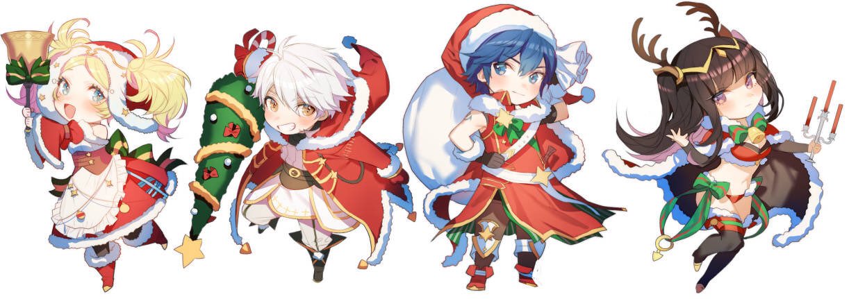 2boys 2girls bare_shoulders bikini black_hair blonde_hair blue_eyes blue_hair blush boots bracelet breasts bridal_gauntlets brother_and_sister cape chibi christmas christmas_tree circlet cleavage dress fire_emblem fire_emblem:_kakusei fire_emblem_heroes hair_ornament headband horns jewelry krom liz_(fire_emblem) long_hair looking_at_viewer male_my_unit_(fire_emblem:_kakusei) multiple_boys multiple_girls my_unit_(fire_emblem:_kakusei) open_mouth short_hair short_twintails siblings simple_background smile swimsuit tharja tiara tree twintails two_side_up zuizi