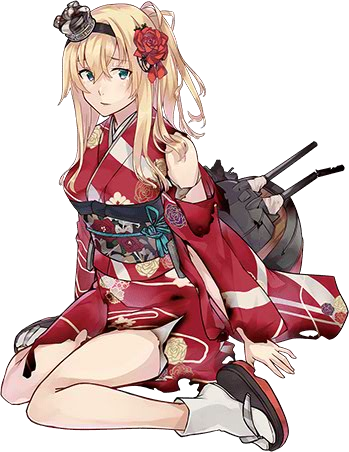 1girl alternate_costume blonde_hair blue_eyes braid corset crane floral_print flower japanese_clothes kantai_collection kimono konishi_(koconatu) lowres machinery official_art ponytail rose sandals torn_clothes transparent_background warspite_(kantai_collection) wide_sleeves