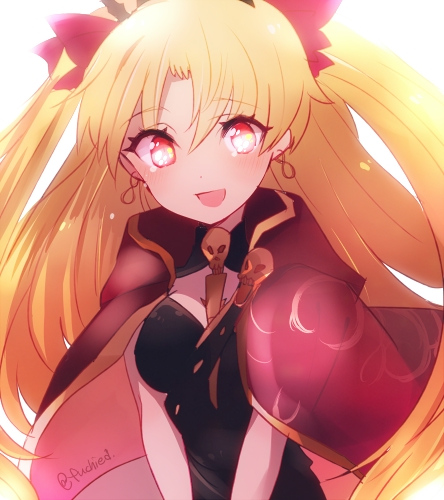 blonde_hair dress lancer_(ereshkigal) long_hair red_eyes