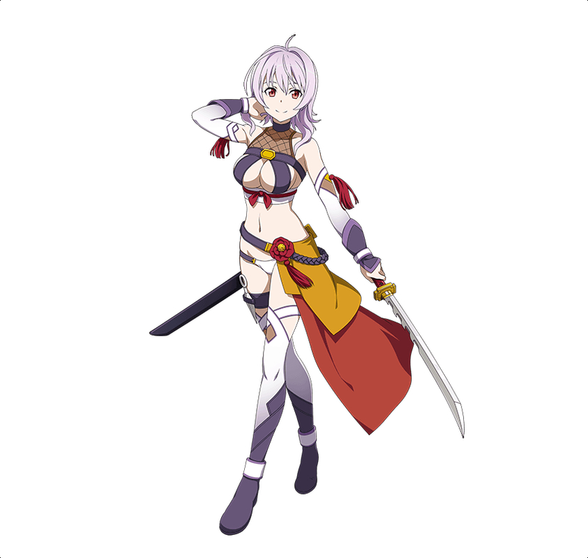 red_eyes short_hair strea_(sao) warrior white_hair