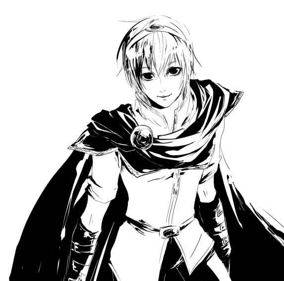 fire_emblem fire_emblem:_mystery_of_the_emblem fire_emblem_mystery_of_the_emblem fire_emblem_shadow_dragon gloves marth monochrome smile tiara