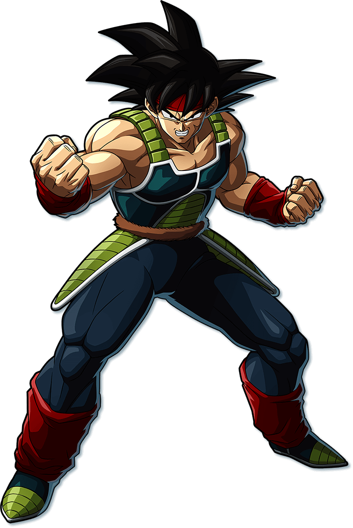 1boy arm_warmers armor bandai_namco bardock biceps black_hair clenched_hands clenched_teeth dragon_ball dragon_ball_fighterz dragonball_z full_body headband looking_at_viewer official_art saiyan scar solo spiky_hair tail teeth transparent_background