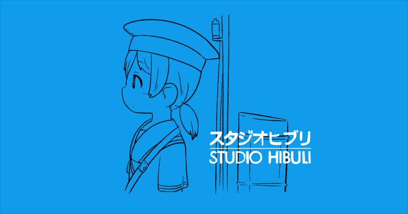 1girl blue commentary_request dress hat hiburi_(kantai_collection) inishie kantai_collection lineart low_ponytail machinery monochrome parody profile sailor_collar sailor_dress sailor_hat short_hair solo studio_ghibli upper_body