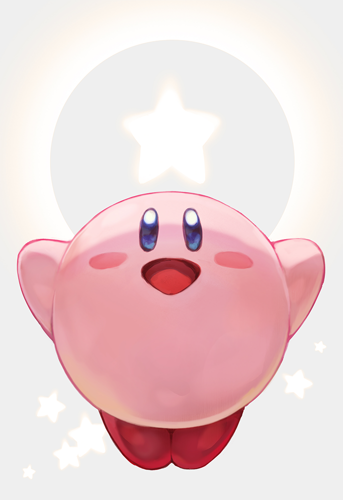 1boy hoshi_no_kirby kirby kirby_(series) lack nintendo no_humans pink_puff_ball solo star tagme