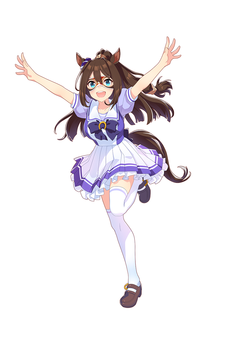 1girl animal_ears el_condor_pasa full_body highres horse_ears horse_tail mask official_art solo tail transparent_background umamusume