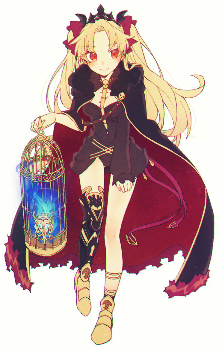 blonde_hair dress lancer_(ereshkigal) long_hair red_eyes