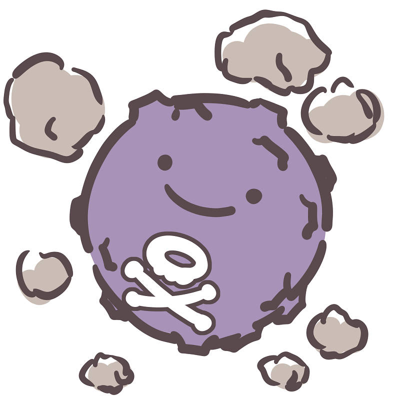 closed_mouth commentary_request creature ditto fictional_sister full_body gen_1_pokemon koffing no_humans pokemon pokemon_(creature) smile solo transformed_ditto