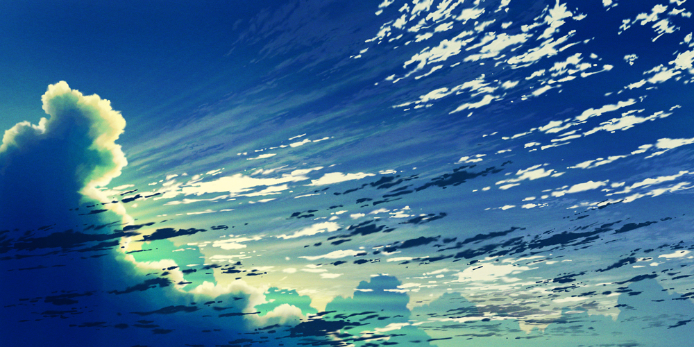 aoha_(twintail) blue blue_sky clouds cloudy_sky commentary_request day no_humans original outdoors scenery sky