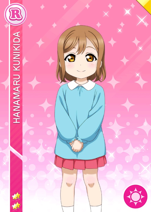 blush brown_eyes brown_hair character_name jacket kunikida_hanamaru love_live!_school_idol_festival love_live!_sunshine!! short_hair skirt smile