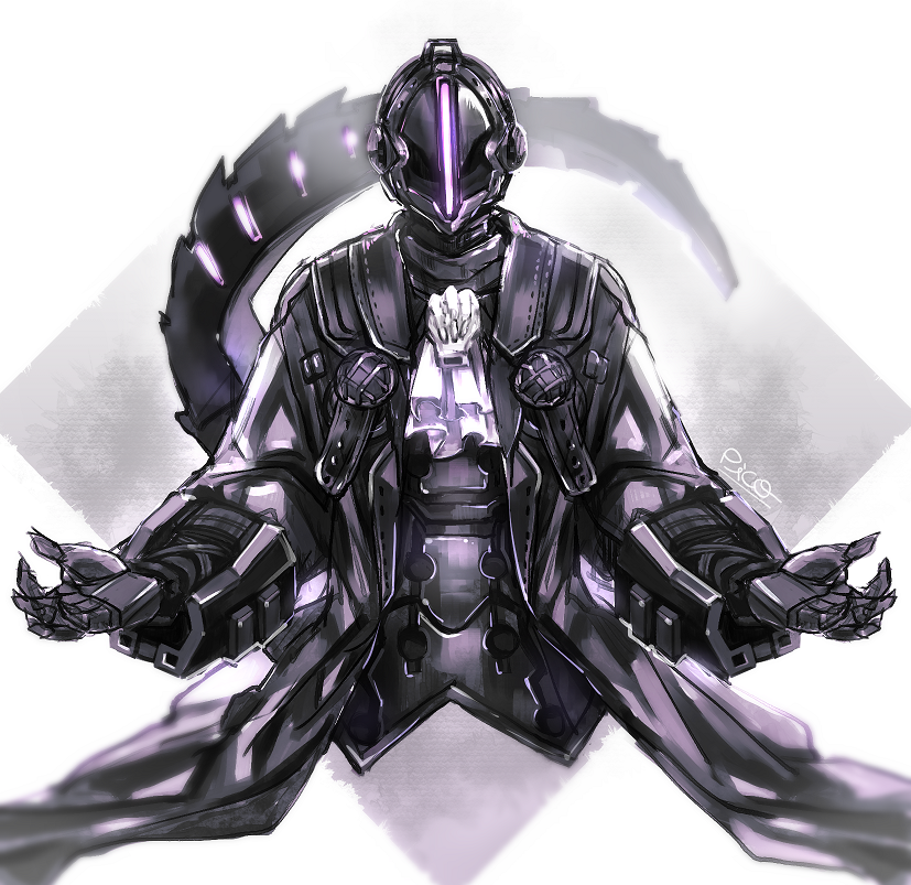1boy armor black_coat bondrewd coat commentary_request cravat facing_viewer gloves helmet long_sleeves made_in_abyss male_focus outstretched_arms piko_(0_ppqq_0) solo spread_arms tail upper_body whistle white_neckwear
