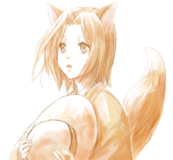 fox fox_ears fox_tail kogitsune kogizune len_(pixiv) natsume_yuujinchou tail
