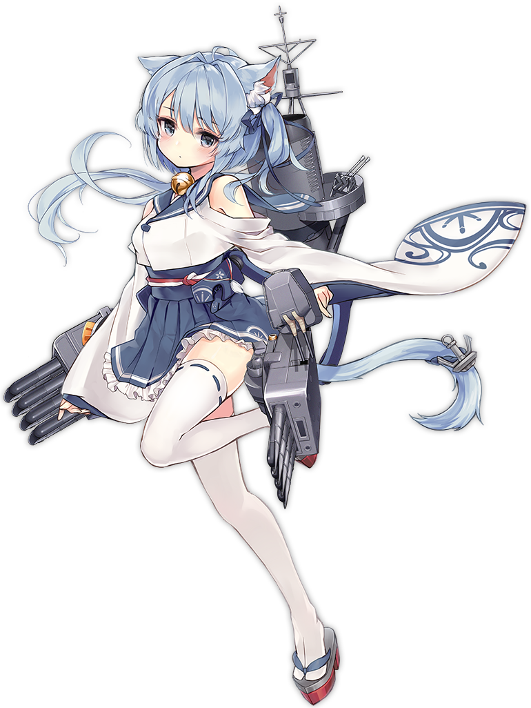 1girl anchor animal_ears asashio_(azur_lane) azur_lane bare_shoulders bell blue_eyes blue_hair blue_ribbon blue_sailor_collar blue_skirt blush cat_ears cat_girl cat_tail closed_mouth crop_top eyebrows eyebrows_visible_through_hair facing_away fingernails frilled_skirt frills full_body hair_intakes hair_ribbon jingle_bell long_hair looking_at_viewer machinery miniskirt official_art pleated_skirt ribbon ribbon-trimmed_clothes ribbon-trimmed_legwear ribbon_trim sailor_collar shirt simple_background skirt sleeves_past_wrists solo standing standing_on_one_leg tabi tachi-e tail tail_ornament thigh-highs torpedo transparent_background trigger_discipline tsukimi_(xiaohuasan) turret white_shirt wide_sleeves zettai_ryouiki