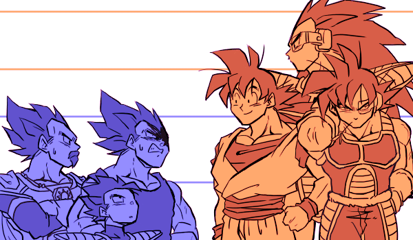 6+boys annoyed arm_up armor bardock beard black_eyes blue brothers clenched_hand cowboy_shot crossed_arms dougi dragon_ball dragonball_z facial_hair father_and_son gloves hand_on_hip happy height_difference king_vegeta long_hair looking_at_another looking_away male_focus monochrome multiple_boys orange_(color) raditz scouter serious shaded_face siblings simple_background smile son_gokuu spiky_hair spr sweatdrop tail tarble teeth upper_body vegeta very_long_hair white white_background wristband