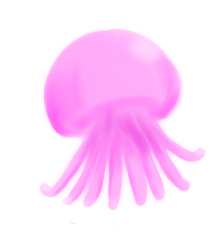 1other animal jellyfish kyouran_kazoku_nikki lococo lowres midarezaki_gekka moe no_face no_humans pink sea_creature tagme