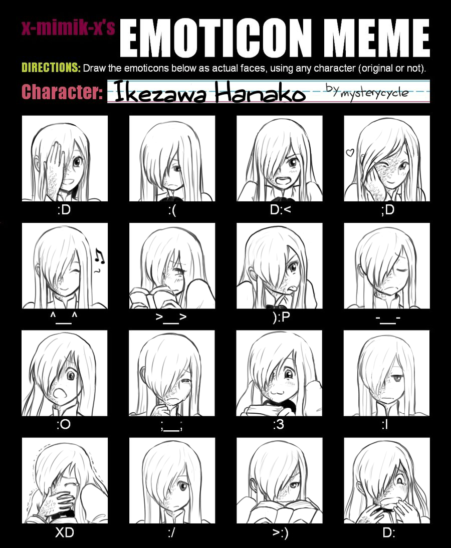 1girl :3 :d :o :p :| ;) ^_^ angry artist_name book burn_scar character_name chart closed_eyes closed_mouth commentary covering_mouth crying d: emoticon english english_commentary expression_chart expressionless expressions frown hair_over_one_eye happy heart ikezawa_hanako jitome katawa_shoujo laughing long_hair looking_at_viewer looking_away looking_down monochrome musical_note mysterycycle one_eye_closed open_mouth sad scar smile tears tongue tongue_out v-shaped_eyebrows