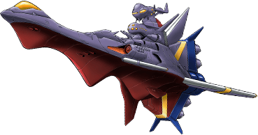cannon flying from_side fushigi_no_umi_no_nadia lowres new_nautilus no_humans official_art science_fiction super_robot_wars super_robot_wars_x thrusters transparent_background turret vehicle_focus wings