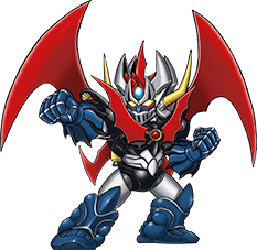 chibi clenched_hands looking_to_the_side lowres mazinger_(series) mazinkaiser mazinkaiser_(robot) mecha mechanical_wings no_humans official_art science_fiction solo super_robot super_robot_wars super_robot_wars_x transparent_background wings yellow_eyes