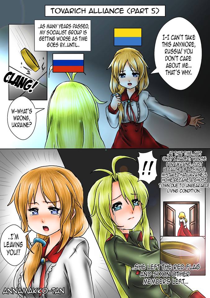 2girls annamakko-tan bangs crying crying_with_eyes_open door jewelry long_hair multiple_girls open_mouth original real_life ring russian_flag tears