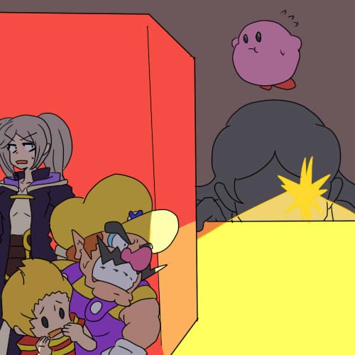 2girls 3boys 5-volt adult angry ape_(company) artist_request blonde_hair brown_hair child female_my_unit_(fire_emblem:_kakusei) fire_emblem fire_emblem:_kakusei fire_emblem_heroes hal_laboratory_inc. hat hoshi_no_kirby human intelligent_systems kirby kirby_(series) super_mario_bros. moustache nintendo nintendo_ead overalls pink_puff_ball plumber reflet scared striped_shirt super_smash_bros. super_smash_bros._ultimate super_smash_bros_brawl super_smash_bros_for_wii_u_and_3ds tagme teenage teeth wario wario_land warioware white_hair yellow_hat