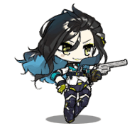 1girl animated animated_gif arm_strap badge bangs black_hair black_shirt black_shorts blinking blue_hair blush_stickers boots breasts chains clothes_writing collared_shirt colt_python earrings floating_hair full_body girls_frontline gloves gradient_hair green_eyes gun gun_twirling hair_between_eyes hair_ornament handgun holding holding_gun holding_weapon holster jacket jewelry large_breasts leg_armor long_hair looking_at_viewer lowres makeup mole mole_under_eye multicolored multicolored_clothes multicolored_gloves multicolored_hair multicolored_jacket necktie open_mouth parted_lips partly_fingerless_gloves python_(girls_frontline) revolver saru shirt short_shorts shorts side_slit side_slit_shorts sidelocks sleeves_folded_up smile solo stomach strap thigh-highs thigh_boots tossing wavy_hair weapon white_neckwear wind wind_lift