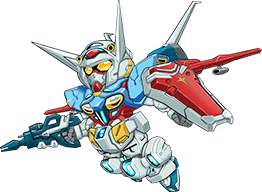 beam_rifle chibi clenched_hand energy_gun flying g-self gun gundam gundam_g_no_reconguista holding holding_gun holding_weapon lowres mecha mechanical_wings mobile_suit no_humans official_art shield solo super_robot_wars super_robot_wars_x transparent_background weapon wings yellow_eyes