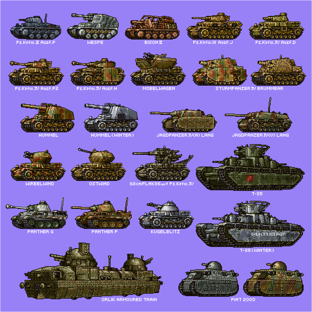 antiaircraft_weapon bison_ii blue_background camouflage fiat_2000 girls_und_panzer ground_vehicle hamcoro hummel jagdpanzer_iv kugelblitz military military_vehicle mobelwagen motor_vehicle no_humans original orlik_armoured_train ostwind panzerkampfwagen_ii panzerkampfwagen_iii panzerkampfwagen_iv panzerkampfwagen_panther simple_background sturmpanzer_iv_brummbar t-35 tank tank_focus vehicle_focus wespe_spg wirbelwind