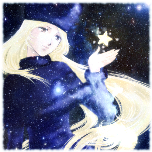 fur_hat galaxy_express_999 ginga_tetsudou_999 hat long_hair lowres maetel smile space star stars yuzuru_saeki