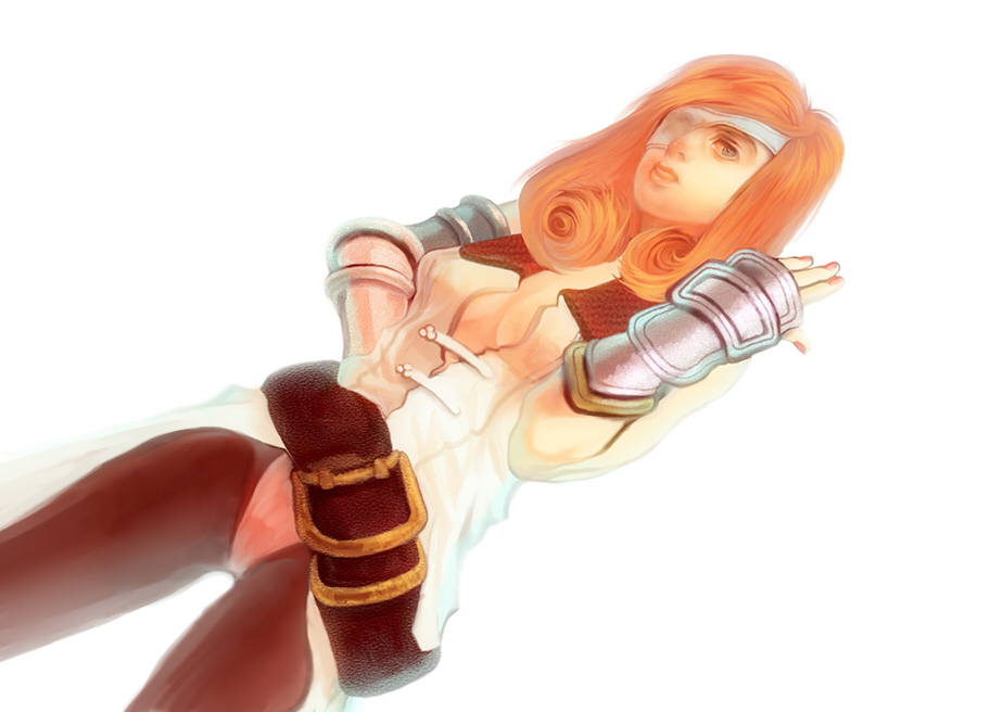 1girl beatrix breasts cleavage final_fantasy final_fantasy_ix long_hair solo