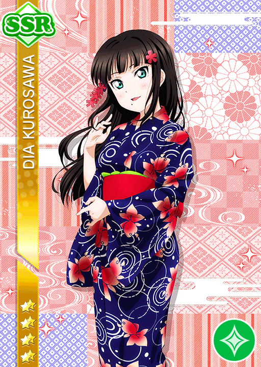 black_hair blush character_name green_eyes kimomo kurosawa_dia long_hair love_live!_school_idol_festival love_live!_sunshine!! smile