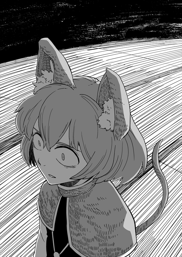 1girl animal_ears capelet comic dress greyscale iroiro_yaru_hito jewelry monochrome mouse_ears mouse_tail nazrin pendant short_hair tail touhou translation_request