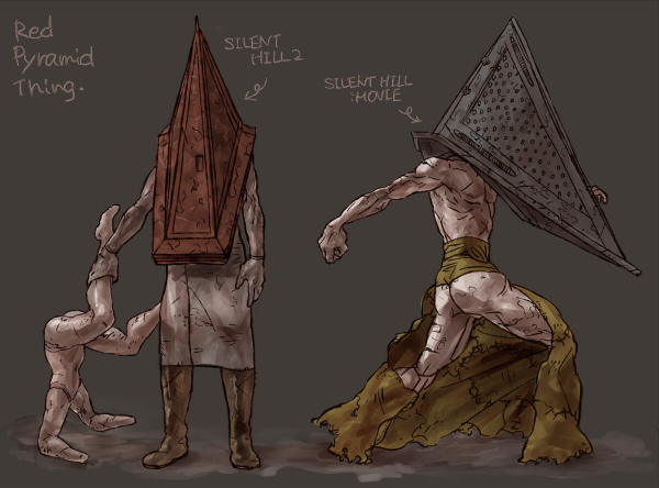 apron ass gloves hat helmet male_focus mannequin monster multiple_boys pyramid_head silent_hill silent_hill_(movie) silent_hill_2