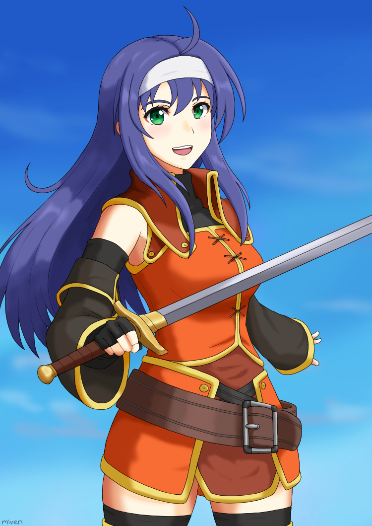 1girl fire_emblem fire_emblem:_akatsuki_no_megami fire_emblem:_souen_no_kiseki mia mia_(fire_emblem) miven nintendo solo sword