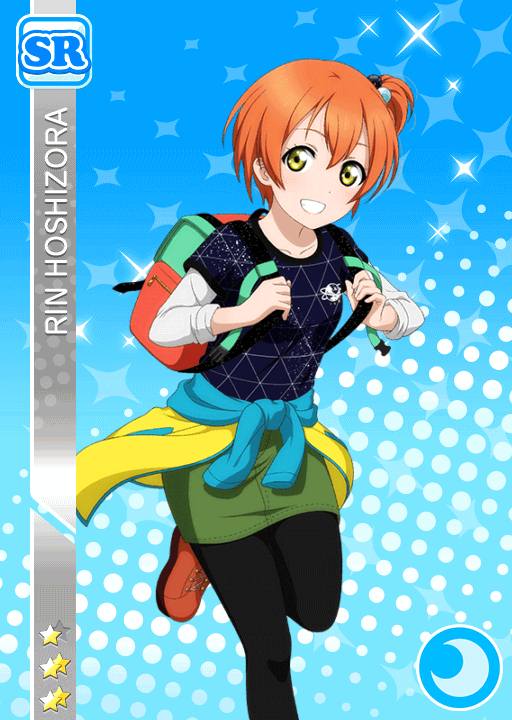 blush character_name dress green_eyes hoshizora_rin love_live!_school_idol_festival love_live!_school_idol_project orange_hair short_hair smile