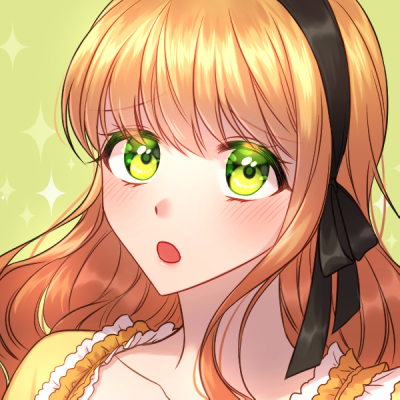 1girl black_hairband blonde_hair blush commission green_background green_eyes hairband hsmoji looking_at_viewer lowres portrait simple_background solo