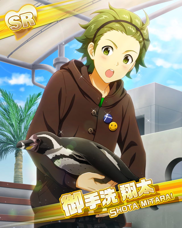 black_eyes character_name green_hair idolmaster idolmaster_side-m jacket short_hair shouta_mitarai