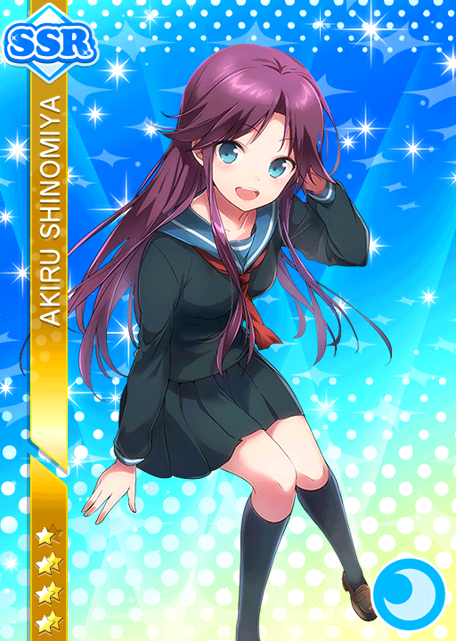 blue_eyes blush character_name long_hair love_live!_school_idol_festival purple_hair school_uniform shinomiya_akiru smile