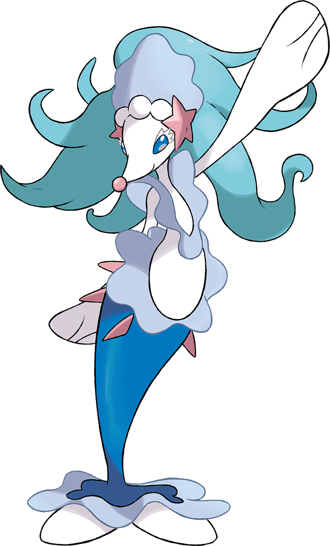 blue_eyes blue_hair creatures_(company) game_freak gen_7_pokemon nintendo no_humans official_art pokemon pokemon_(game) pokemon_sm primarina recreation star white_skin