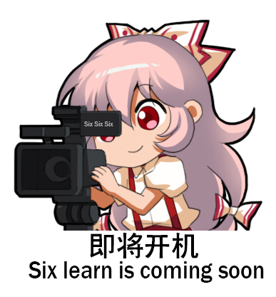 1girl bangs bow camera chibi chinese chinese_commentary commentary_request english_text eyebrows_visible_through_hair fujiwara_no_mokou hair_between_eyes hair_bow long_hair lowres pants pink_hair puffy_short_sleeves puffy_sleeves red_eyes red_pants shangguan_feiying shirt short_sleeves simple_background smile solo suspenders touhou translation_request upper_body very_long_hair white_background white_bow white_shirt