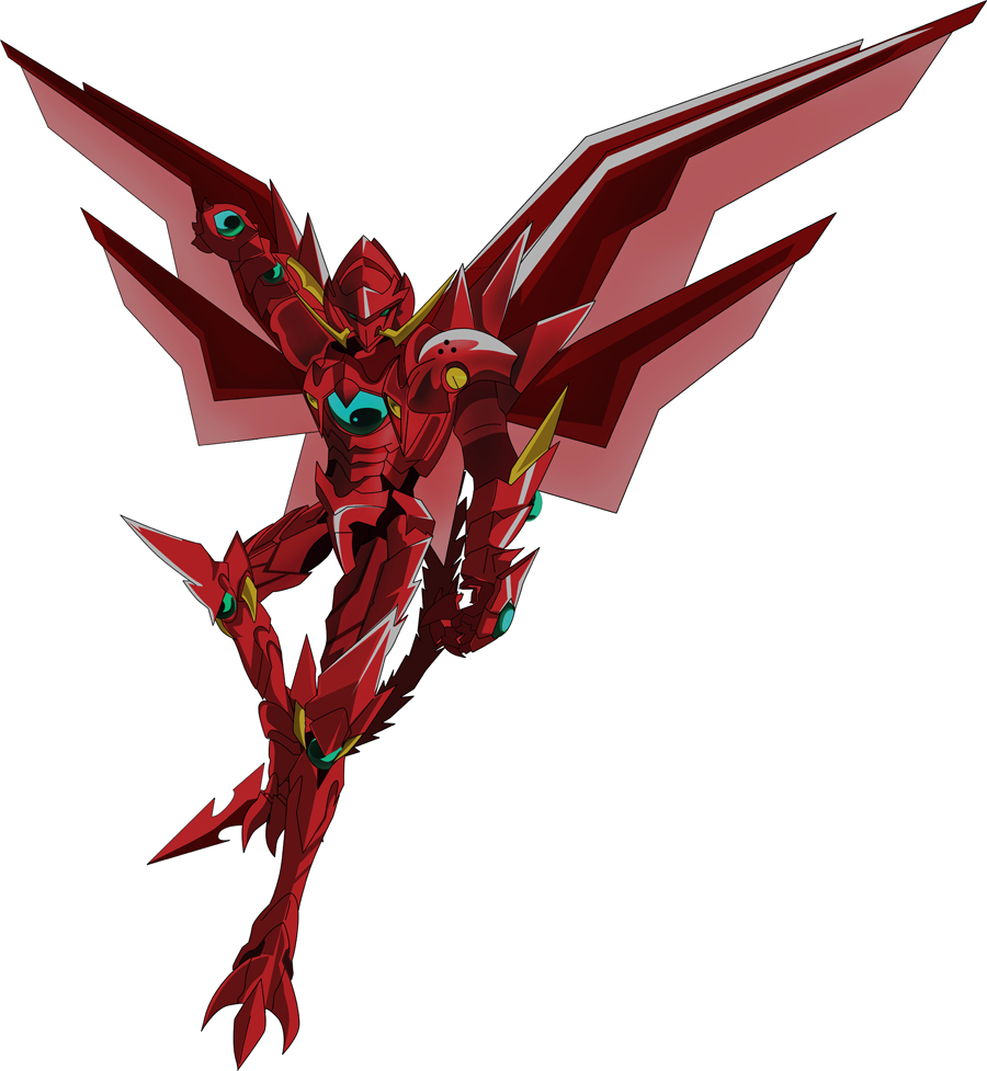 1boy armor armored_boots boots claws energy_wings full_body gauntlets green_eyes high_school_dxd hyoudou_issei large_wings mechanical_wings multiple_wings red_armor shoulder_armor shoulder_pads standing tail wings yxyyxy