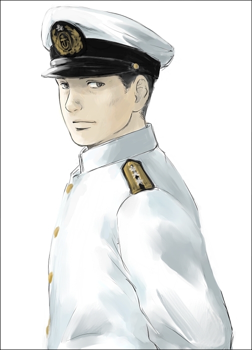 1boy hat male_focus military original sketch tsuguru-ki
