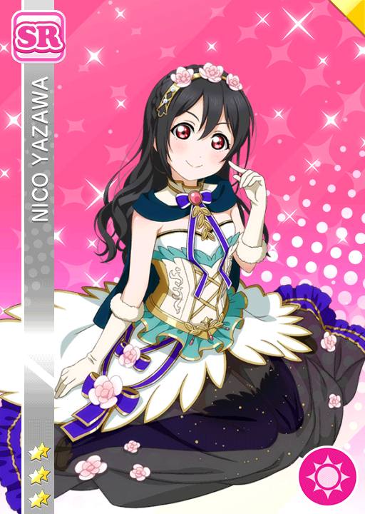 black_hair blush character_name dress gloves long_hair love_live!_school_idol_festival love_live!_school_idol_project red_eyes smile yazawa_nico