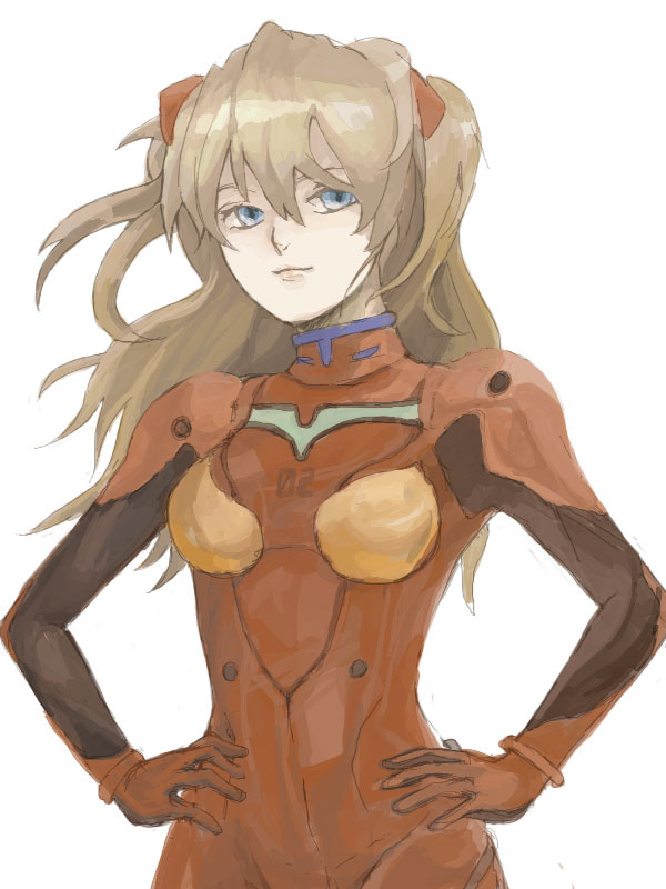 brown_hair hair_ornament hairclip neon_genesis_evangelion pilot_suit souryuu_asuka_langley uw