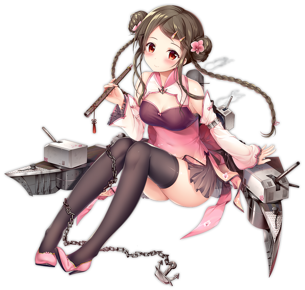 1girl alternate_costume azur_lane bangs bare_shoulders belt black_bodysuit black_hair black_legwear blush bodysuit braid breasts brown_eyes brown_skirt cannon chains china_dress chinese_clothes chinese_new_year cleavage cleavage_cutout closed_mouth covered_navel detached_sleeves double_bun dress expressions flower full_body hair_flower hair_ornament hairclip hat high_heels holding holding_instrument instrument kimberly_(azur_lane) knees_up legs_together long_sleeves multicolored_hair official_art opium_pipe parted_bangs pelvic_curtain pink_dress pink_flower pink_footwear pink_hair pleated_skirt rigging see-through sidelocks sitting skindentation skirt small_breasts smile solo sousouman tearing_up thigh-highs thighs transparent_background twin_braids weapon