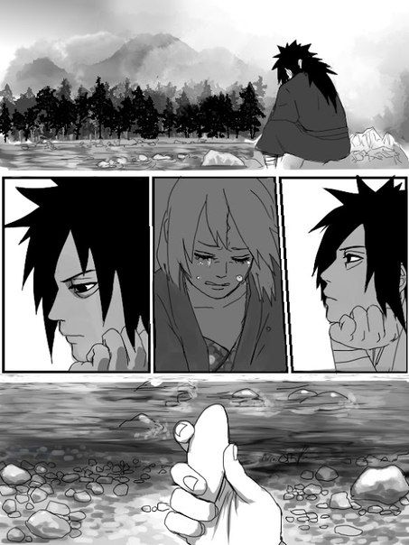 1boy 1girl female haruno_sakura male naruto uchiha_madara