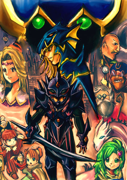 bald beard blonde_hair blue_eyes brown_hair cain_highwind castle cecil_harvey child cid_pollendina dark_knight dragon dragoon everyone facial_hair final_fantasy final_fantasy_iv gilbart_chris_von_muir glasses golbeza green_eyes green_hair helmet long_hair mustache palom porom purple_eyes rosa_farrell rydia short_hair silver16 smile sword tella violet_eyes weapon white_hair yang_fang_leiden young