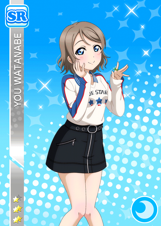 blue_eyes blush character_name grey_hair love_live!_school_idol_festival love_live!_sunshine!! short_hair smile sweater watanabe_you