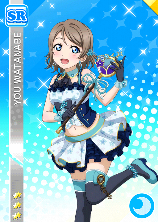 blue_eyes blush charactrr_name dress grey_hair love_live!_school_idol_festival love_live!_sunshine!! short_haur smile staff watanabe_you