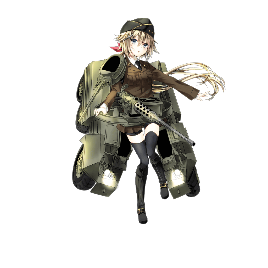 bike_shorts black_hair boots cannon clark_(milihime_taisen) cross_hair_ornament full_body grey_eyes gun hair_between_eyes hair_ornament hair_ribbon hat lamp long_hair looking_at_viewer machine_gun milihime_taisen military military_hat military_uniform necktie official_art ponytail ribbon shorts shorts_under_skirt star thigh-highs track transparent_background uniform weapon wheel zettai_ryouiki