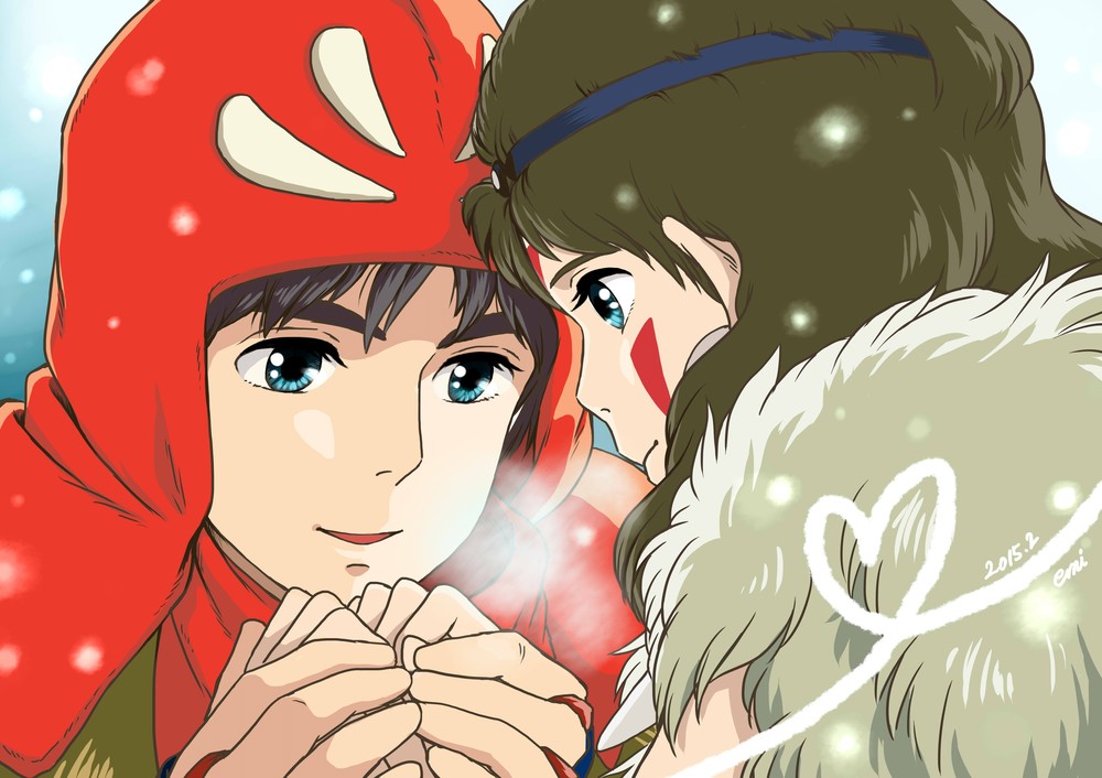 commentary_request emi_(green_wave) mononoke_hime san studio_ghibli